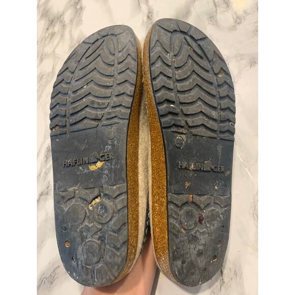 Haflinger Clogs Slippers EU 44 Men’s 10.5 Grizzly Teal Trim Boiled Wool main image 4